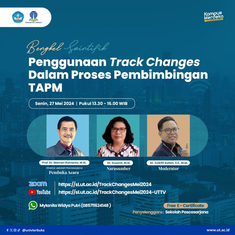 Webinar Bengkel Saintifik-Penggunaan Track Changes dalam Proses Pembimbingan TAPM