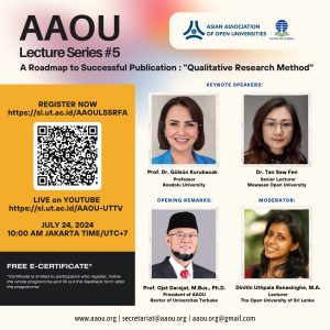 The 5th episode of AAOU Lecture Series is here! !