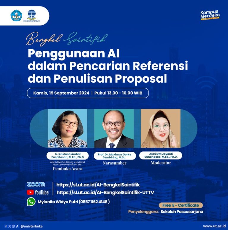 Bengkel Saintifik – Penggunaan AI dalam Pencarian Referensi dan Penulisan Proposal