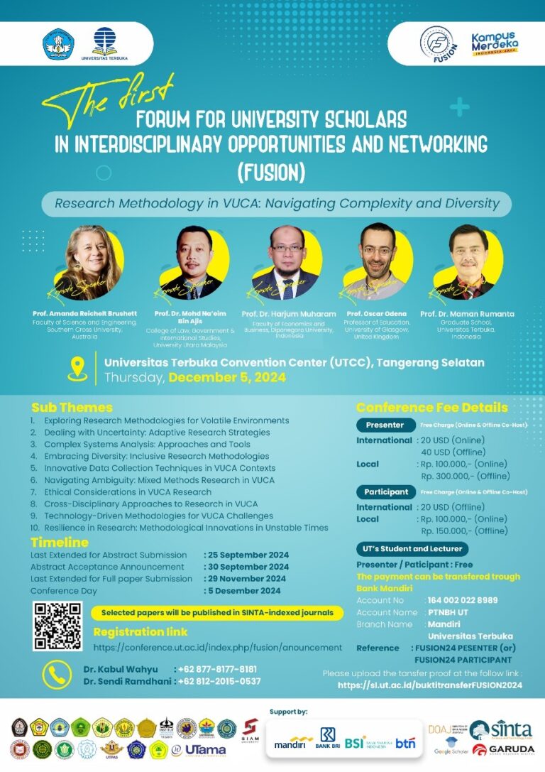 Seminar Internasional – FUSION – Research Methodology in VUCA: Navigating Complexity and Diversity