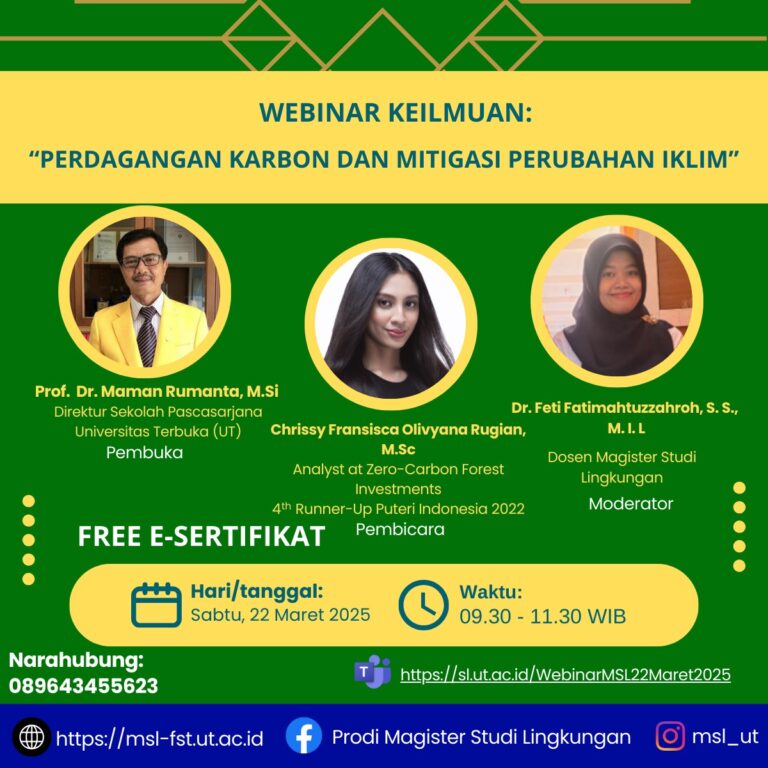Webinar MSL – Perdagangan Karbon dan Mitigasi Perubahan Iklim